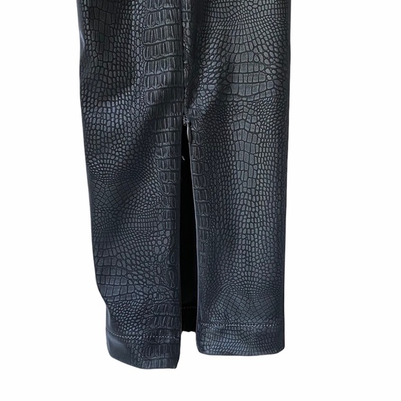 NEW Good American The Croc Exec Faux Leather Pants NWT - Picture 8 of 14